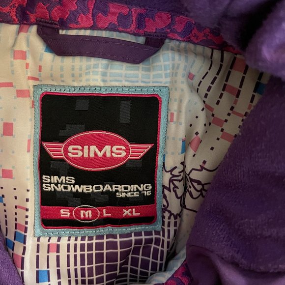 NWOT SIMS Girls Winter Snowboard Jacket, Purple. Size Medium - Picture 8 of 8